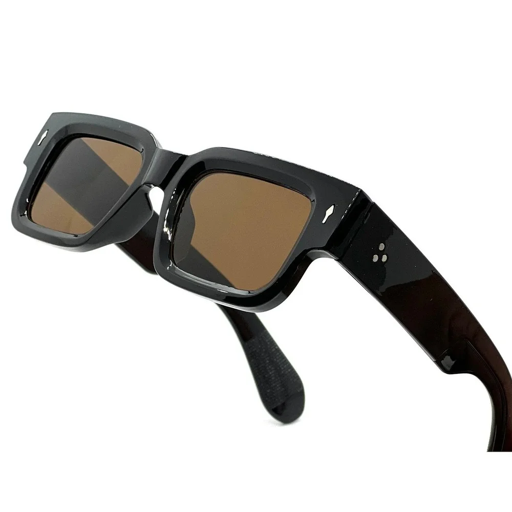 Chunky Square Frame Sunglasses Fashion Eyewear Brown Men Classic Style Hip Hop‎